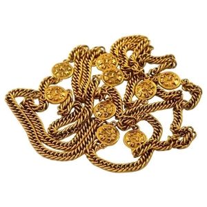 CHANEL Vintage Lion Motif Long Necklace